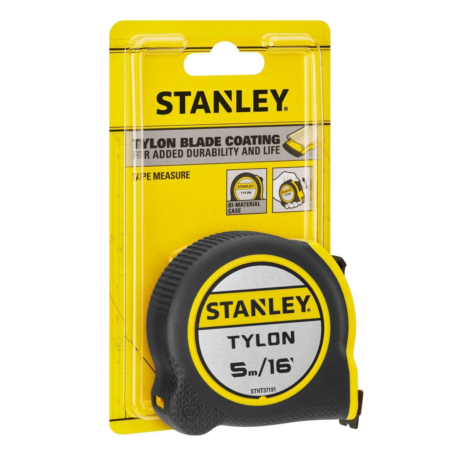 متر نواری جمعشونده STANLEY Tylon متریک و امپریال 5m x 16mm مدل STHT37191 متر نواری جمعشونده STANLEY Tylon متریک و امپریال 5m x 16mm مدل STHT37191