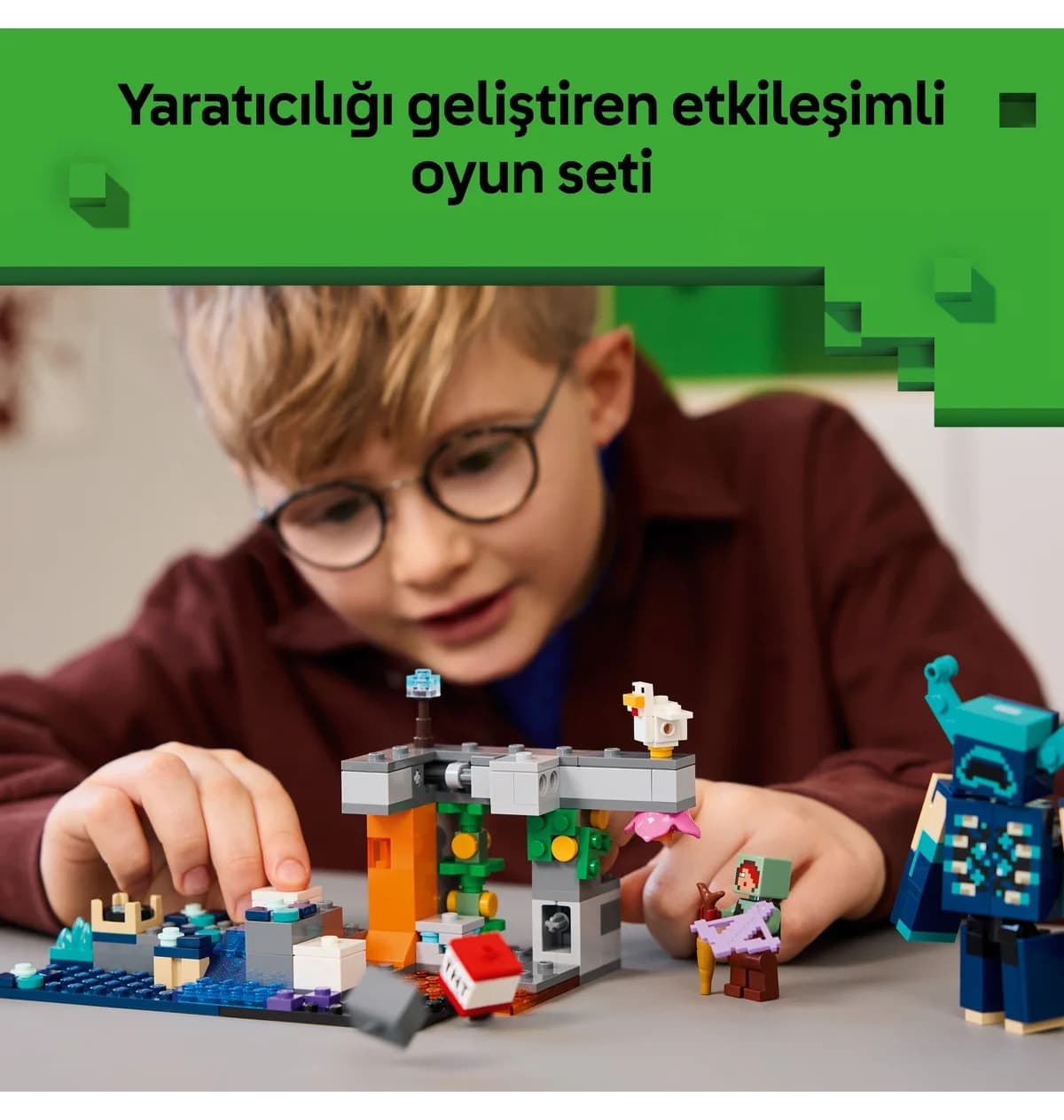 لگو Minecraft رویارویی با نگهبان 238 قطعه مدل 21274 لگو Minecraft رویارویی با نگهبان 238 قطعه مدل 21274
