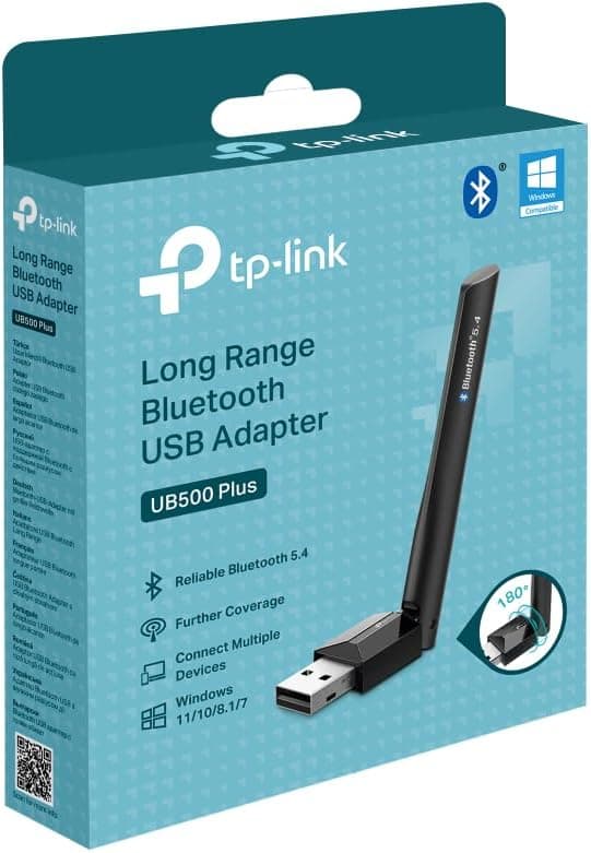 آداپتور USB بلوتوث TP-Link آنتن خارجی تنظیمپذیر 5.4 مدل UB500 Plus آداپتور USB بلوتوث TP-Link آنتن خارجی تنظیمپذیر 5.4 مدل UB500 Plus