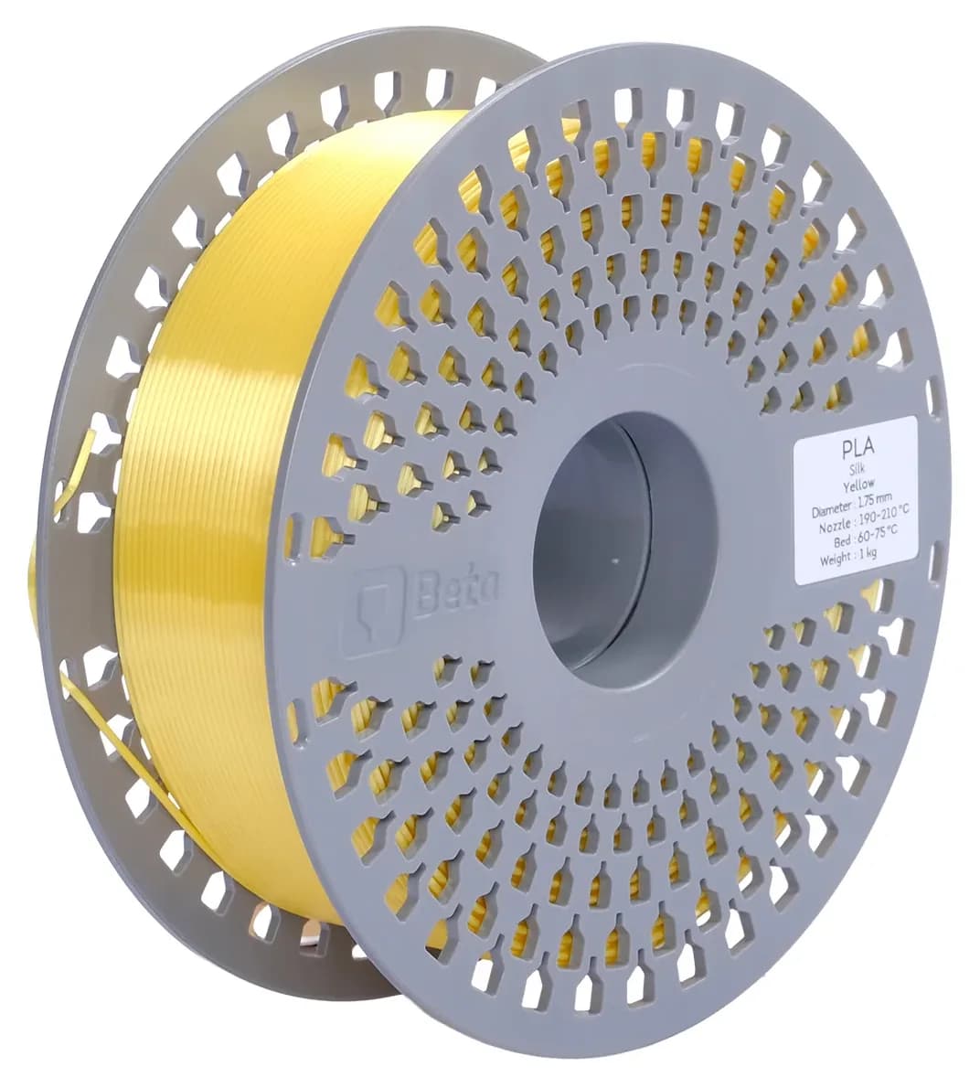فیلامنت Beta Filament PLA-Silk رنگ زرد فیلامنت Beta Filament PLA-Silk رنگ زرد
