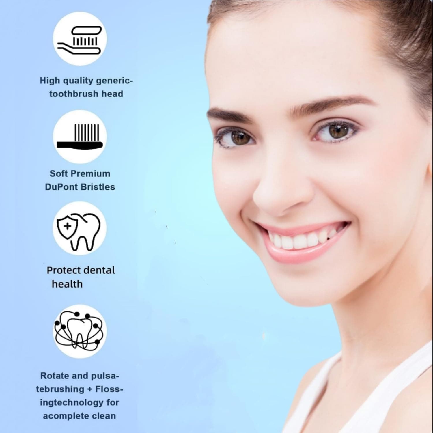 سری یدک مسواک Voguish سازگار با Oral B Braun سری یدک مسواک Voguish سازگار با Oral B Braun