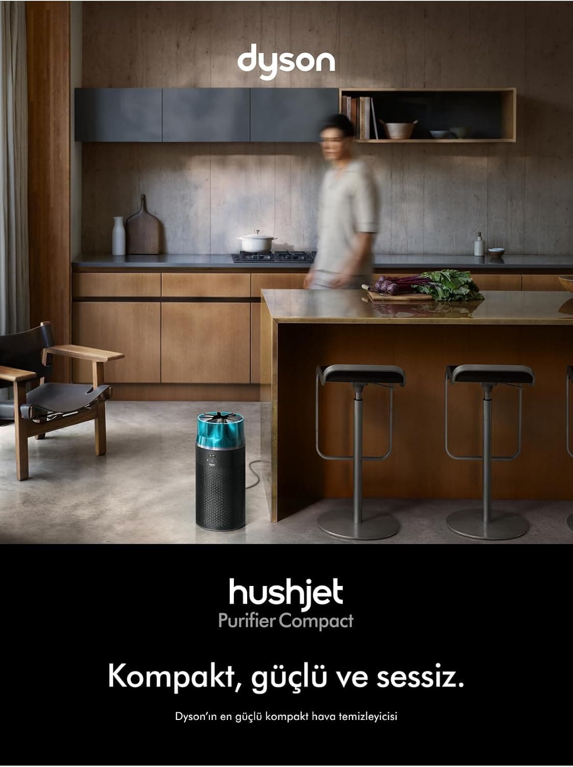 دستگاه تصفیه هوا Dyson فشرده مدل HushJet مشکی فیروزهای دستگاه تصفیه هوا Dyson فشرده مدل HushJet مشکی فیروزهای