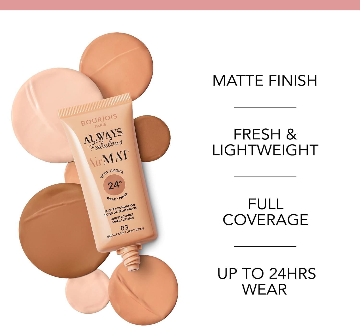 کرمپودر مایع Bourjois مدل 001 Rose Ivory با پوشش کامل و ماندگاری ۲۴ ساعته کرمپودر مایع Bourjois مدل 001 Rose Ivory با پوشش کامل و ماندگاری ۲۴ ساعته
