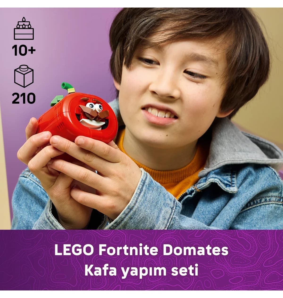 لگو Fortnite سر گوجهفرنگی مدل 77079 210 قطعه لگو Fortnite سر گوجهفرنگی مدل 77079 210 قطعه