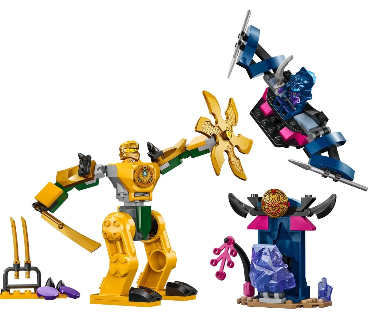لگو NINJAGO کودکان 4+ ربات جنگی Arin 104 قطعه مدل 71804 لگو NINJAGO کودکان 4+ ربات جنگی Arin 104 قطعه مدل 71804