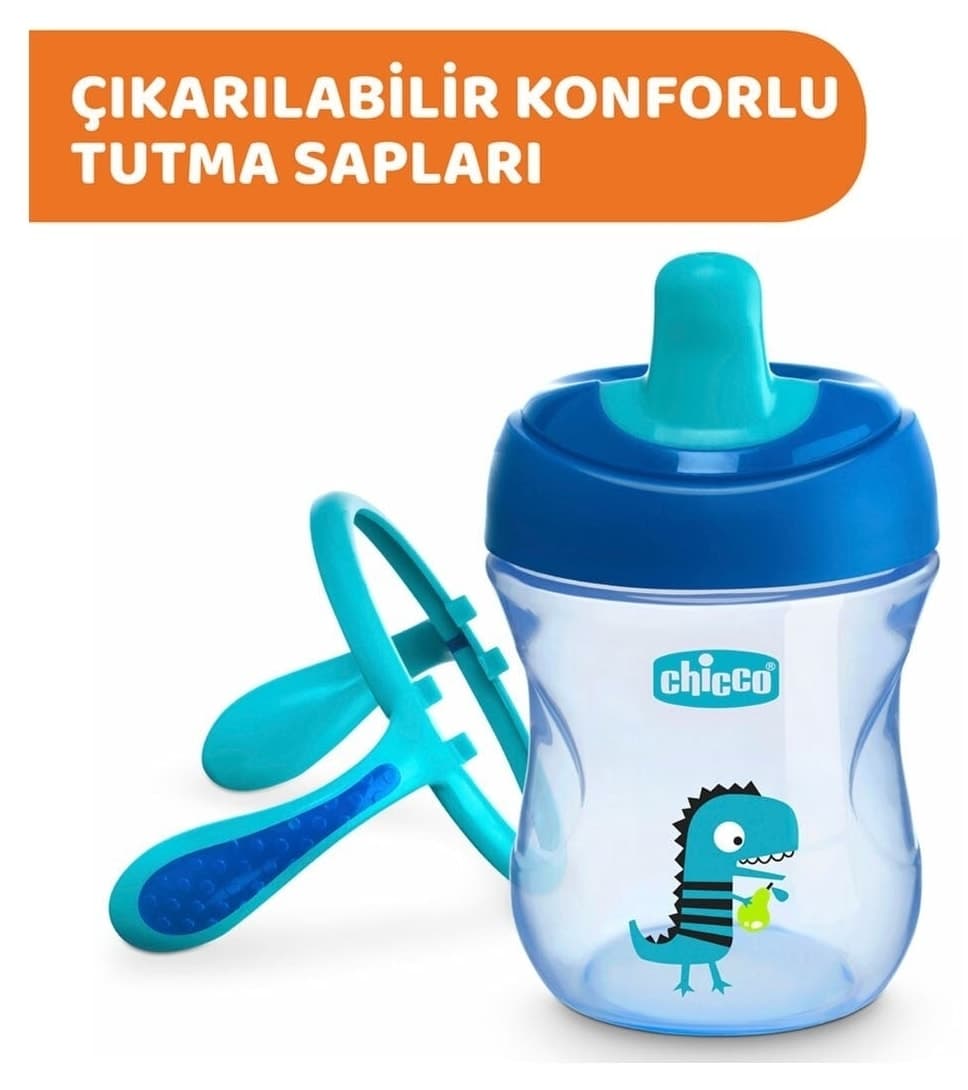 لیوان Chicco نوک نیمهنرم 6 ماه+ صورتی لیوان Chicco نوک نیمهنرم 6 ماه+ صورتی