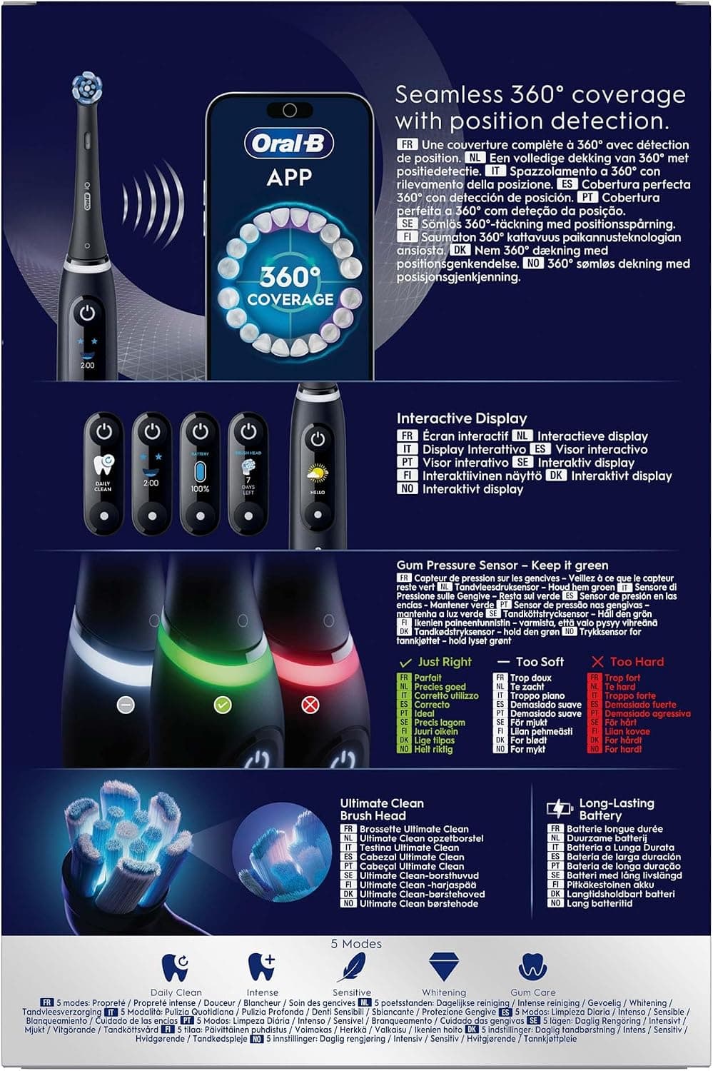 مسواک برقی Oral-B مشکی مدل iO6 همراه با 2 سری، کیف مسافرتی و محفظه سری یدک مسواک برقی Oral-B مشکی مدل iO6 همراه با 2 سری، کیف مسافرتی و محفظه سری یدک