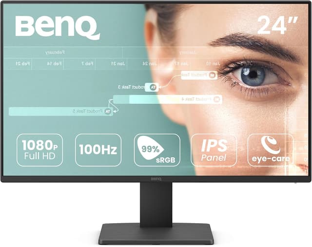 مانیتور 24" BenQ IPS 100Hz با وضوح 1080p FHD، HDMI و DisplayPort مدل GW2491 مانیتور 24" BenQ IPS 100Hz با وضوح 1080p FHD، HDMI و DisplayPort مدل GW2491