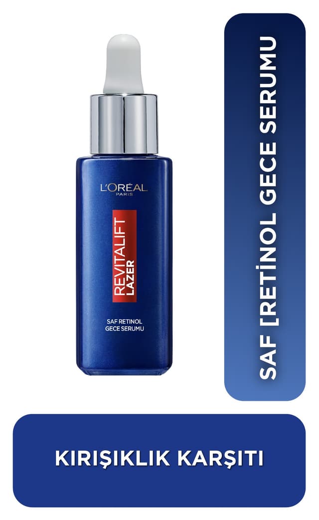 سرم شب L'Oreal Paris Revitalift Lazer کنسانتره حاوی رتینول خالص ضدچروک و صافکننده 30ml سرم شب L'Oreal Paris Revitalift Lazer کنسانتره حاوی رتینول خالص ضدچروک و صافکننده 30ml