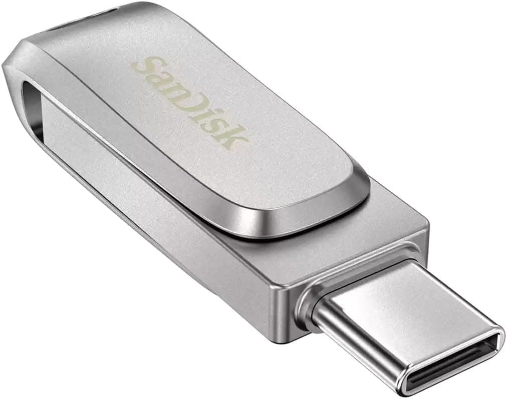 فلش مموری دوگانه SanDisk Ultra Dual Drive Luxe Type-C 256GB USB 3.2 Gen 1 با سرعت 400MB/s نقرهای مدل SDDDC4-256G-G46 فلش مموری دوگانه SanDisk Ultra Dual Drive Luxe Type-C 256GB USB 3.2 Gen 1 با سرعت 400MB/s نقرهای مدل SDDDC4-256G-G46