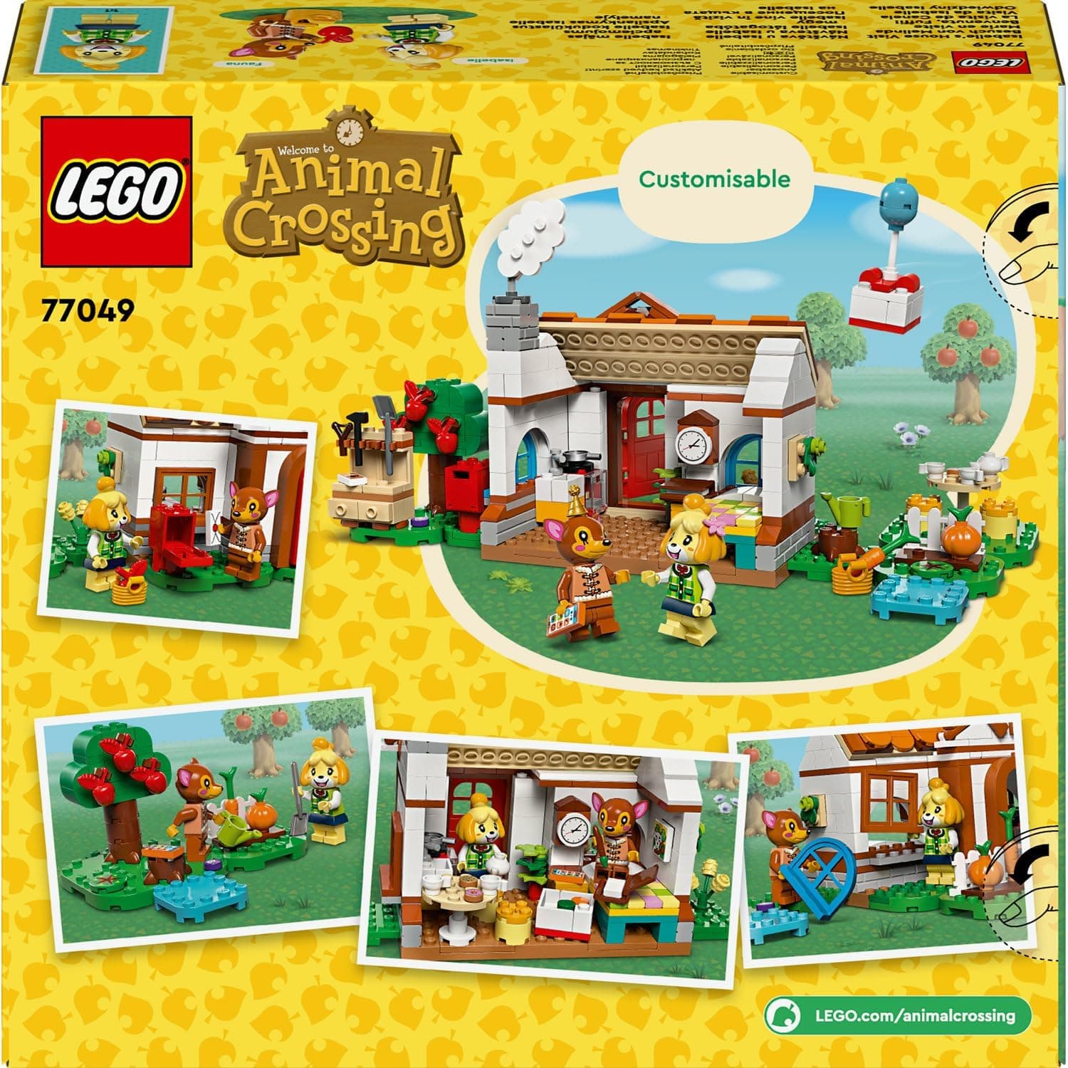 لگو Animal Crossing Isabelle کودکان بازدید از خانه مدل 77049 لگو Animal Crossing Isabelle کودکان بازدید از خانه مدل 77049