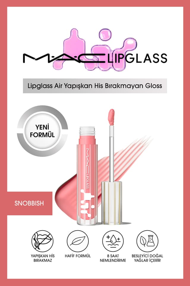 گلاس لب Mac غیرچسبنده مدل Lipglass Air گلاس لب Mac غیرچسبنده مدل Lipglass Air