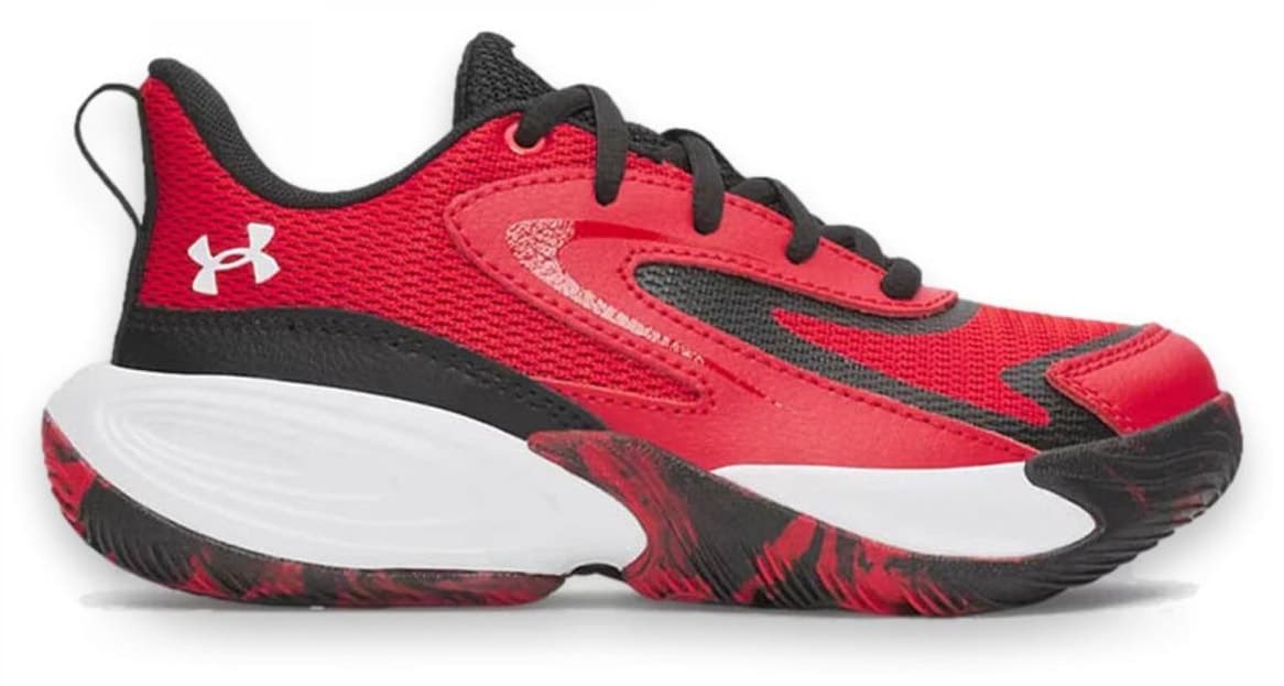 کفش ورزشی بچگانه Under Armour بسکتبال قرمز Lockdown 8 مدل 6009404 کفش ورزشی بچگانه Under Armour بسکتبال قرمز Lockdown 8 مدل 6009404