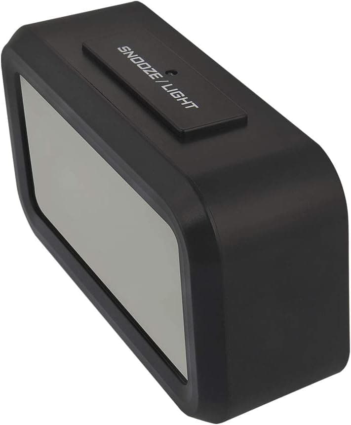 ساعت دیجیتال دکوراتیو Coverzone با آلارم، تبدیل 12/24 ساعته، صفحه LED، مشکی ساعت دیجیتال دکوراتیو Coverzone با آلارم، تبدیل 12/24 ساعته، صفحه LED، مشکی