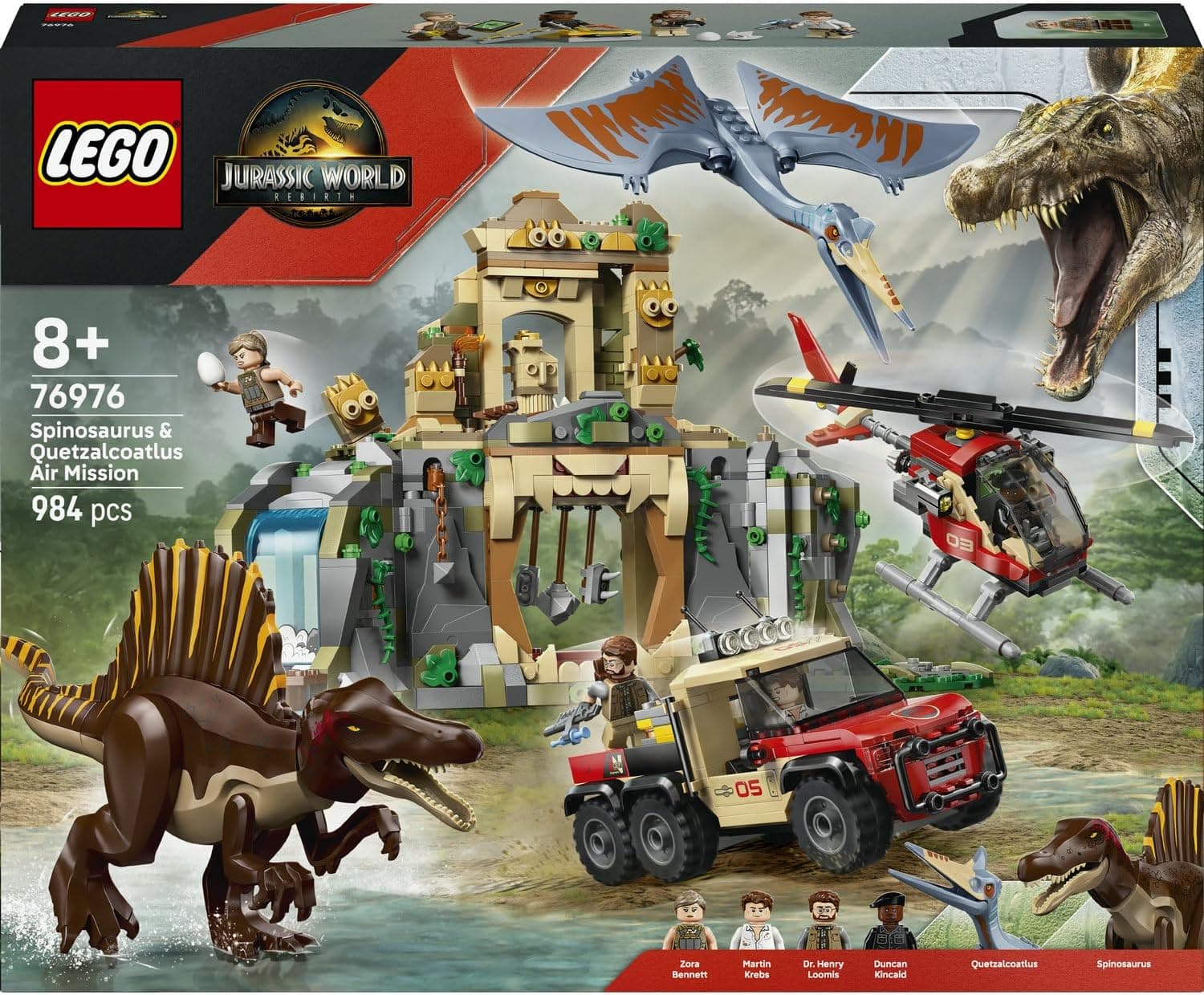 لگو Jurassic World ماموریت هوایی Spinosaurus و Quetzalcoatlus مدل 76976 لگو Jurassic World ماموریت هوایی Spinosaurus و Quetzalcoatlus مدل 76976