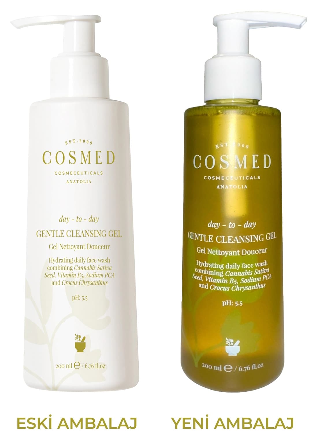 ژل پاک کننده صورت COSMED مرطوب کننده ملایم Day to Day 200ml ژل پاک کننده صورت COSMED مرطوب کننده ملایم Day to Day 200ml