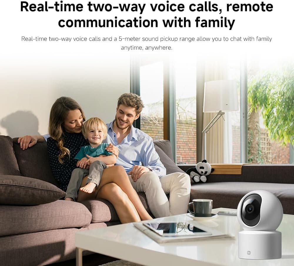 دوربین امنیتی داخلی Xiaomi مدل C301 با وضوح 2K 3MP و Wi-Fi برای Mi Home App دوربین امنیتی داخلی Xiaomi مدل C301 با وضوح 2K 3MP و Wi-Fi برای Mi Home App
