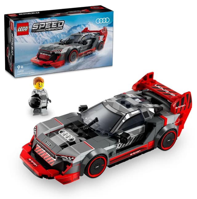 لگو 76921 Speed Champions مدل ماشین مسابقهای Audi S1 e-tron quattro برای ۹ سال به بالا، 274 قطعه لگو 76921 Speed Champions مدل ماشین مسابقهای Audi S1 e-tron quattro برای ۹ سال به بالا، 274 قطعه