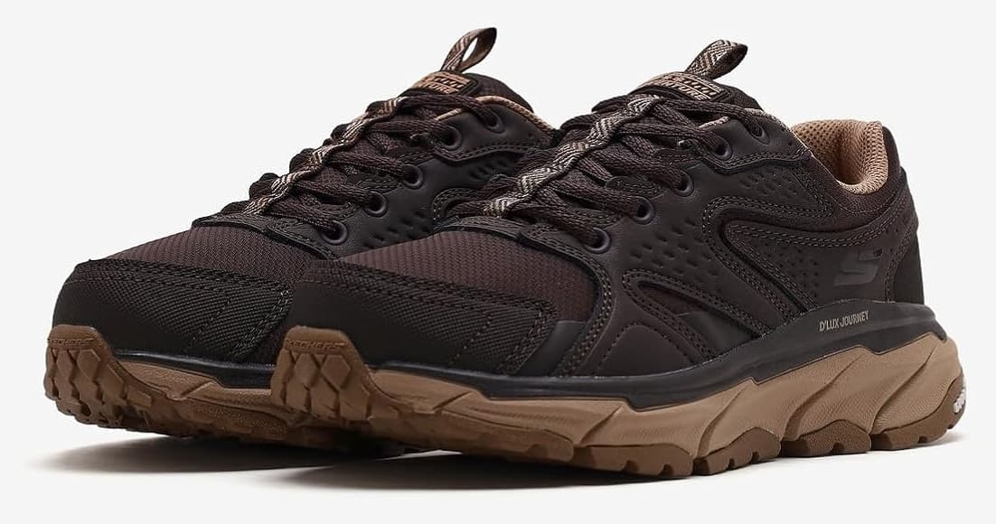 کفش اوتدور زنانه Skechers D'Lux Journey Pro قهوهای تیره مدل 180494 کفش اوتدور زنانه Skechers D'Lux Journey Pro قهوهای تیره مدل 180494