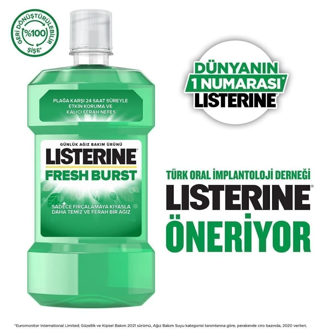 دهانشویه Listerine Fresh Burst 500ml دهانشویه Listerine Fresh Burst 500ml