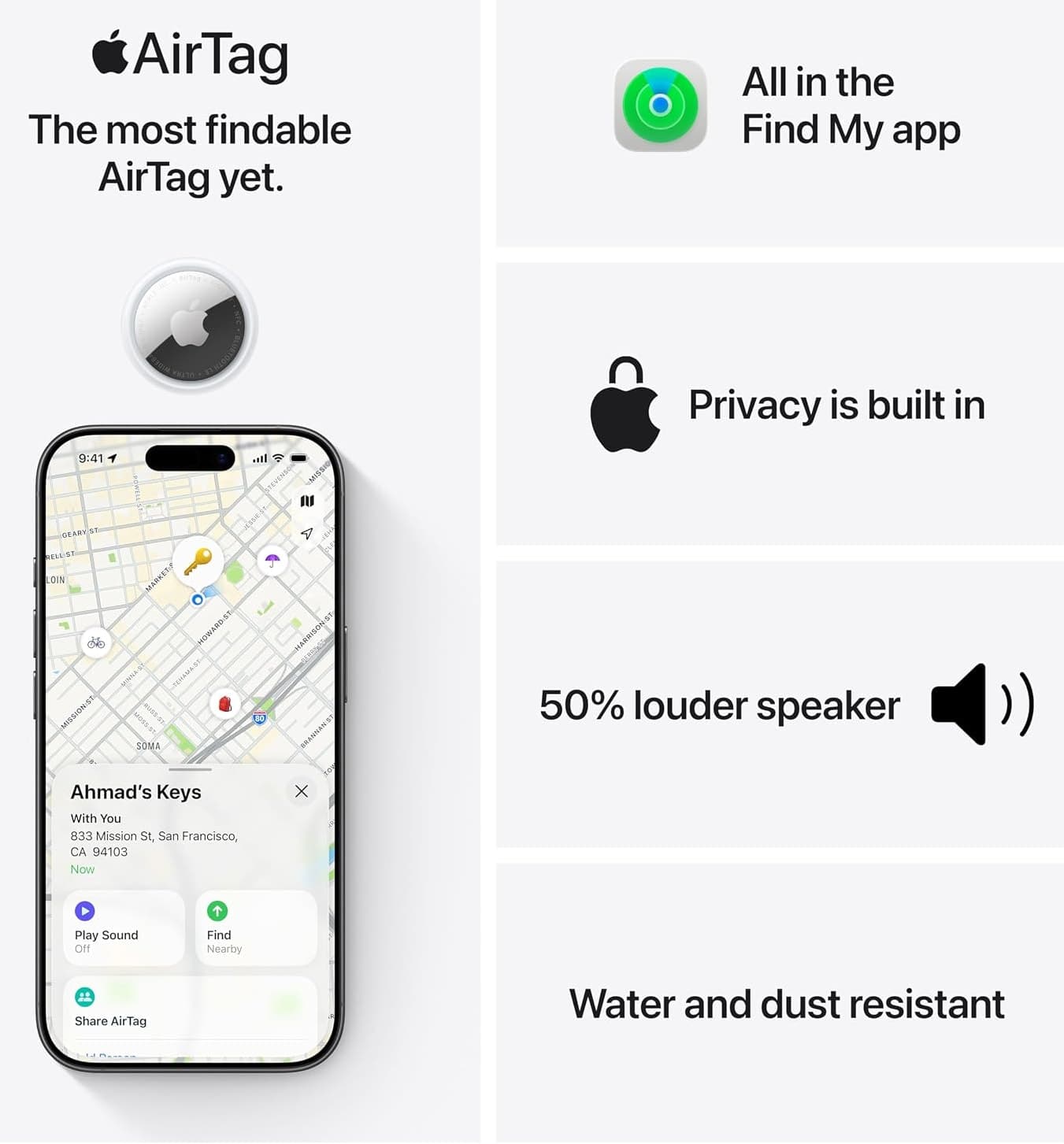 ردیاب Apple AirTag نسل دوم بسته 4 تایی ردیاب Apple AirTag نسل دوم بسته 4 تایی