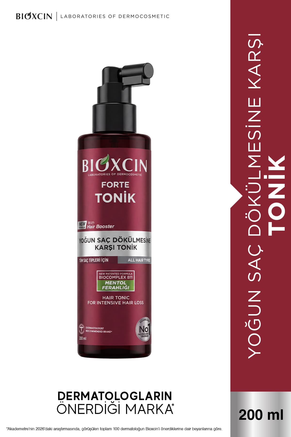 تونیک ضد ریزش شدید مو Bioxcin Forte 200 ml با طراوت منتول تونیک ضد ریزش شدید مو Bioxcin Forte 200 ml با طراوت منتول