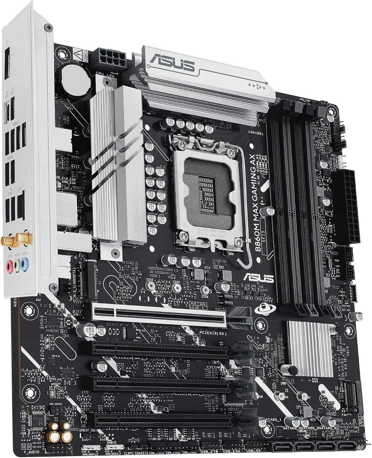 مادربرد ASUS Micro-ATX با چیپست Intel B860 سوکت LGA 1851 مدل B860M MAX GAMING AX مادربرد ASUS Micro-ATX با چیپست Intel B860 سوکت LGA 1851 مدل B860M MAX GAMING AX