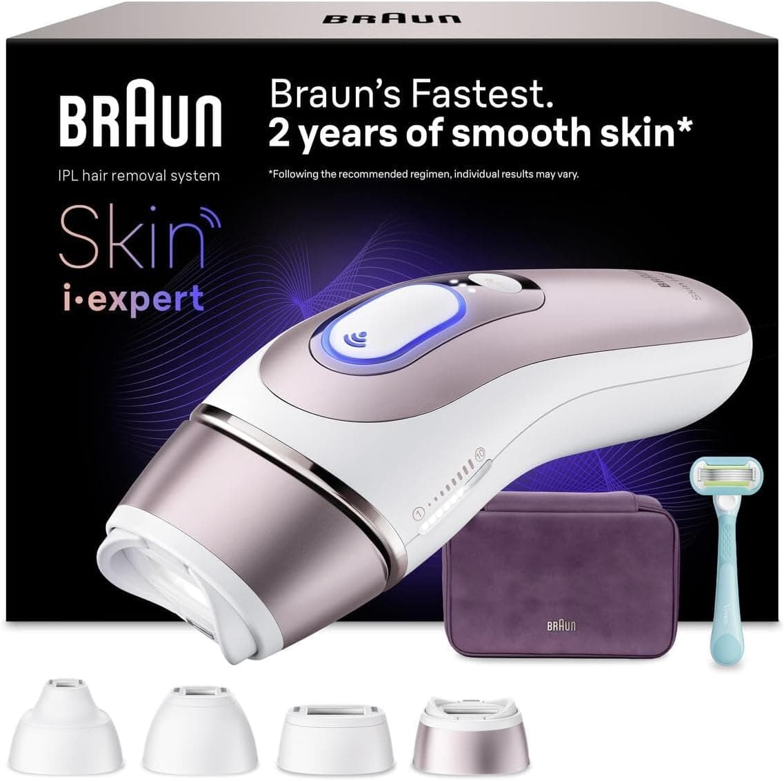 دستگاه هوشمند IPL موزدایی Braun Skin i·expert 7 مدل PL7431 سفید/برنزی دستگاه هوشمند IPL موزدایی Braun Skin i·expert 7 مدل PL7431 سفید/برنزی