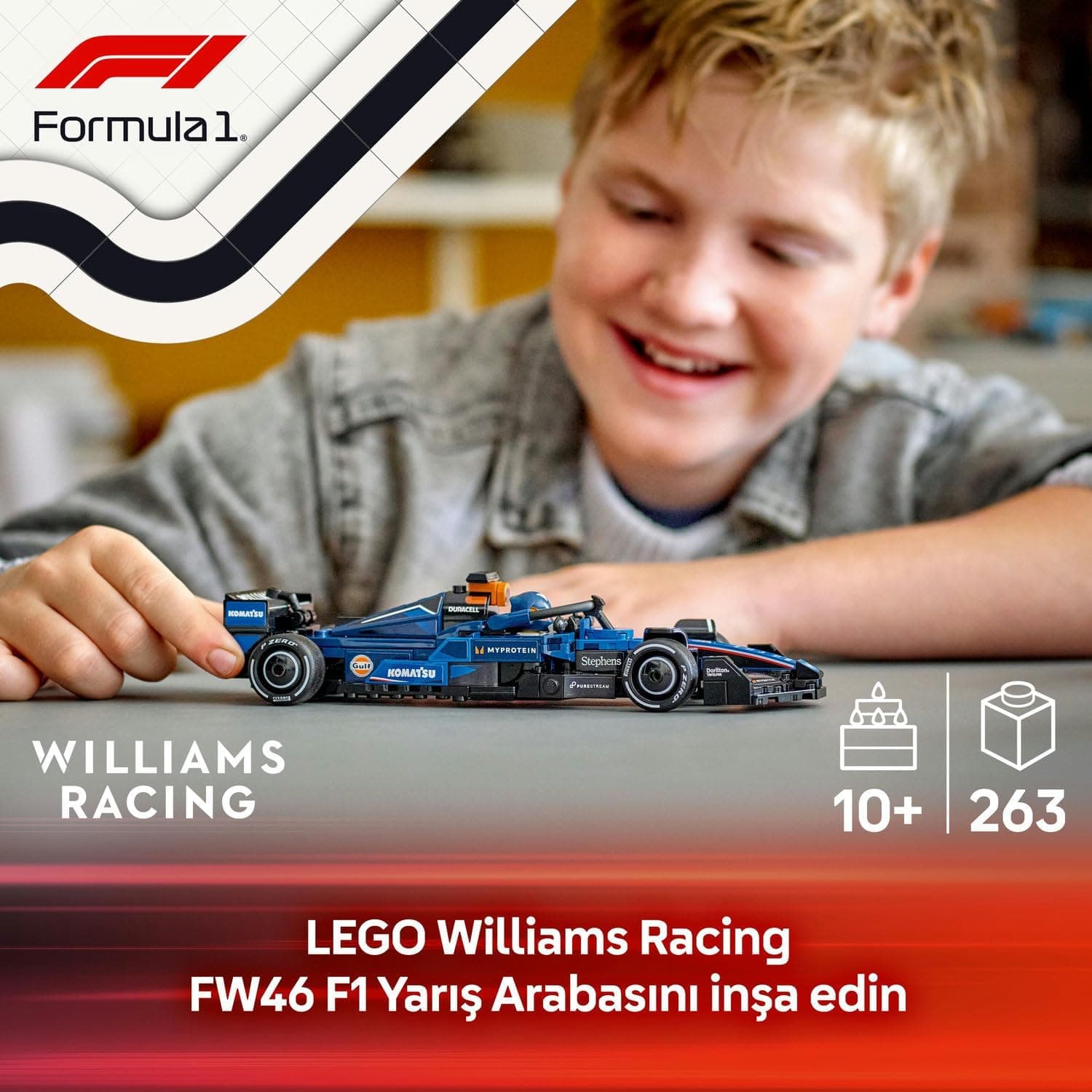 لگو Speed Champions Williams Racing FW46 ماشین مسابقه فرمول یک مدل 77249 لگو Speed Champions Williams Racing FW46 ماشین مسابقه فرمول یک مدل 77249