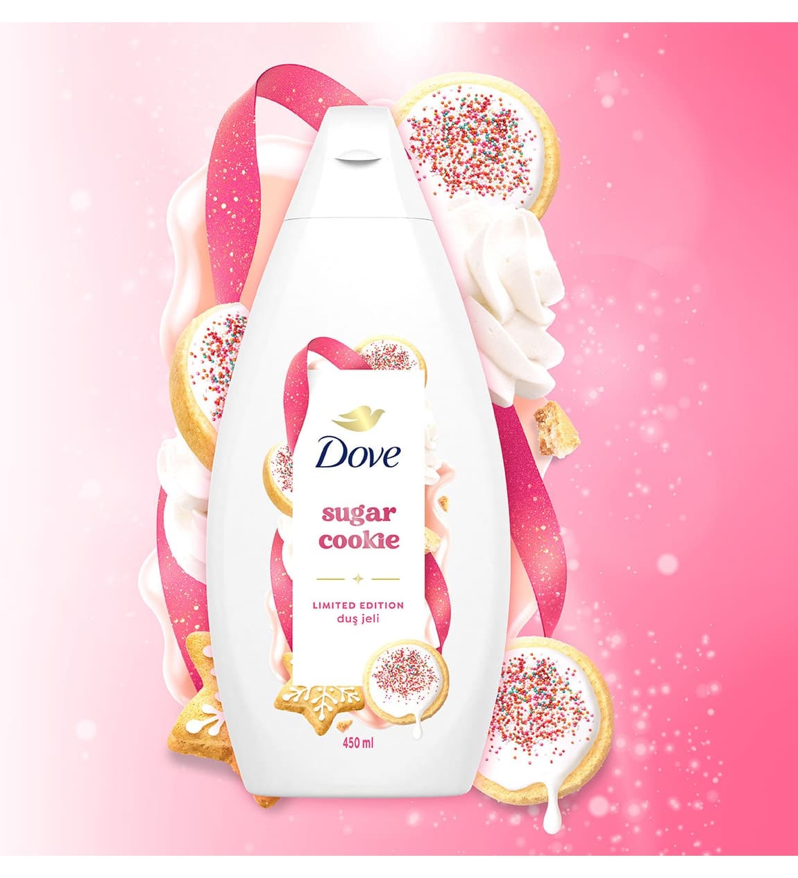 ژل دوش زنانه Dove Sugar Cookie 450 ml X3 ژل دوش زنانه Dove Sugar Cookie 450 ml X3
