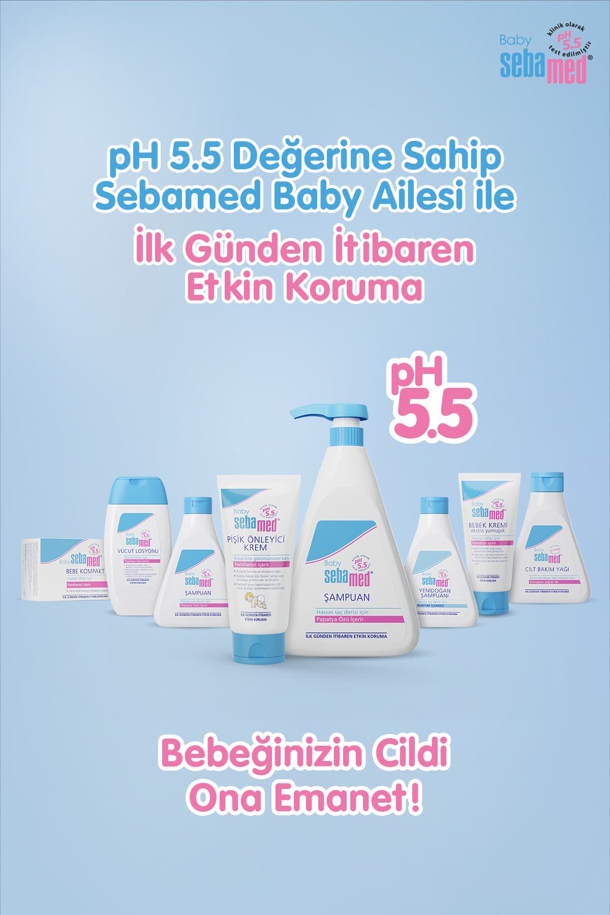 لوسیون بدن نوزاد Sebamed مرطوبکننده عمیق و تسکیندهنده پوست حساس 200 ml با pH 5.5 لوسیون بدن نوزاد Sebamed مرطوبکننده عمیق و تسکیندهنده پوست حساس 200 ml با pH 5.5
