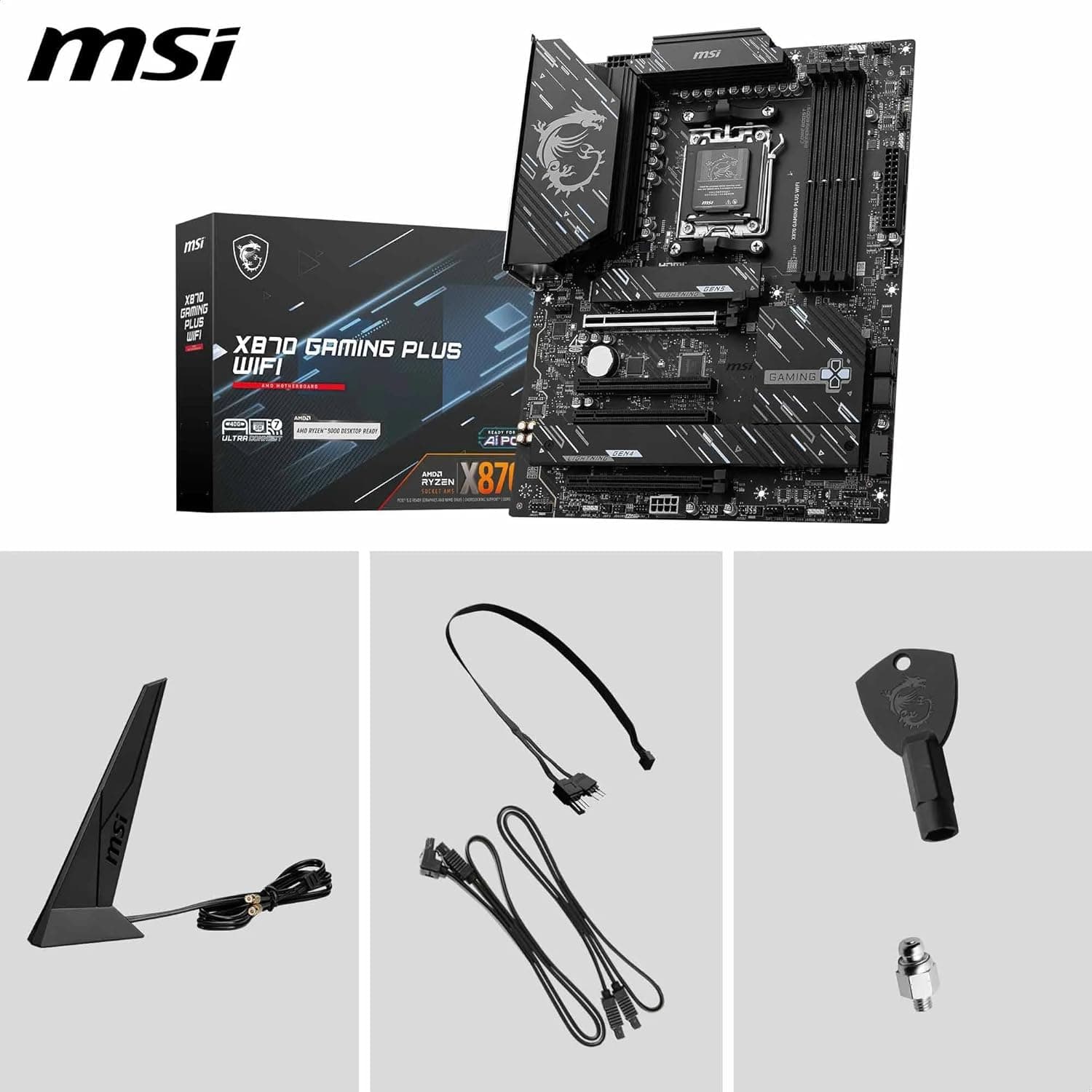 مادربرد MSI ATX برای پردازندههای AMD Ryzen مدل X870 Gaming Plus WiFi مادربرد MSI ATX برای پردازندههای AMD Ryzen مدل X870 Gaming Plus WiFi