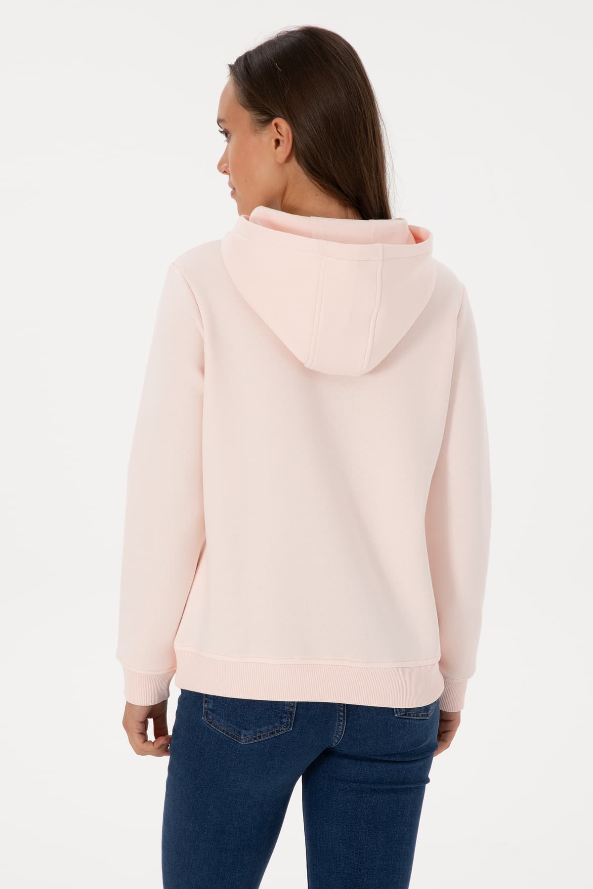 سوئیشرت زنانه U.S. Polo Assn. صورتی روشن شاردون با کلاه مدل 50313566-VR078 سوئیشرت زنانه U.S. Polo Assn. صورتی روشن شاردون با کلاه مدل 50313566-VR078