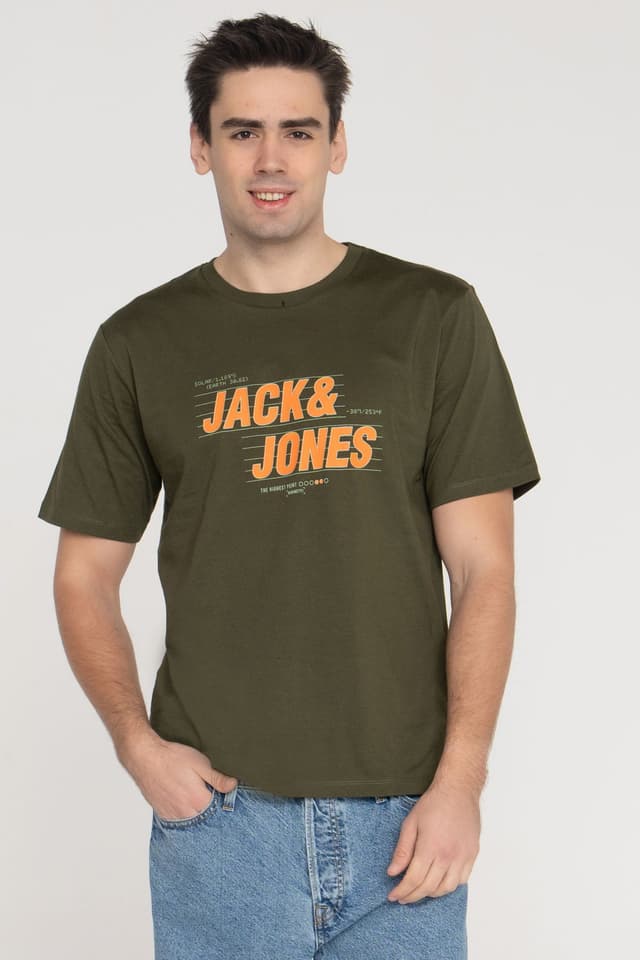 تیشرت مردانه Jack & Jones چاپ لوگو روی سینه نخی %100 مدل Stars تیشرت مردانه Jack & Jones چاپ لوگو روی سینه نخی %100 مدل Stars