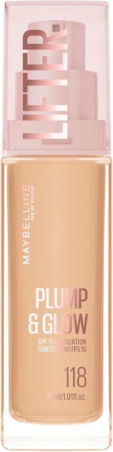 کرم پودر Maybelline New York Lifter Plump & Glow رنگ 118 30 ml کرم پودر Maybelline New York Lifter Plump & Glow رنگ 118 30 ml