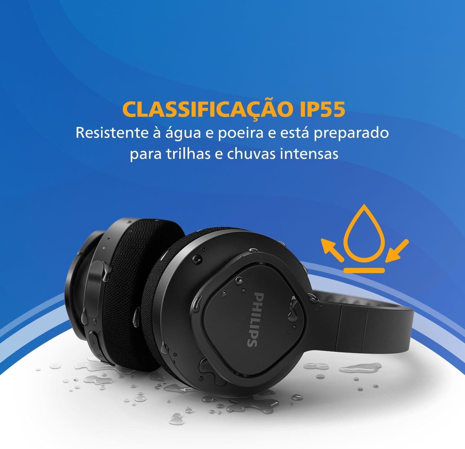 هدفون ورزشی بیسیم Philips رویگوشی مشکی مدل A4216BK/00 هدفون ورزشی بیسیم Philips رویگوشی مشکی مدل A4216BK/00