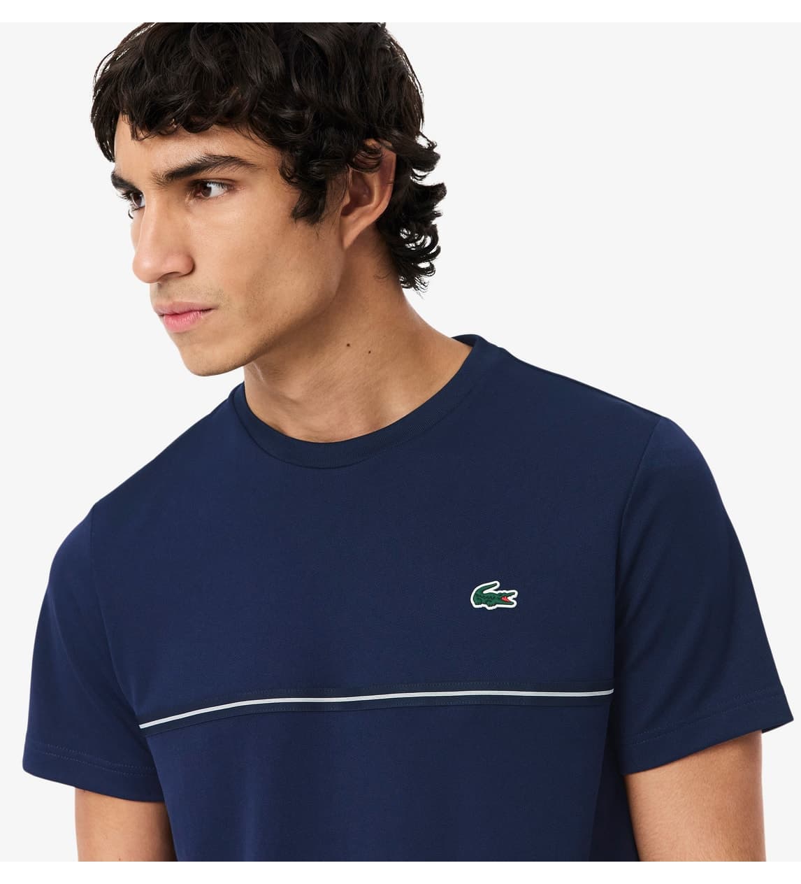 تیشرت مردانه Lacoste SPORT فیت معمولی یقه گرد چاپ دار سرمه ای تیشرت مردانه Lacoste SPORT فیت معمولی یقه گرد چاپ دار سرمه ای
