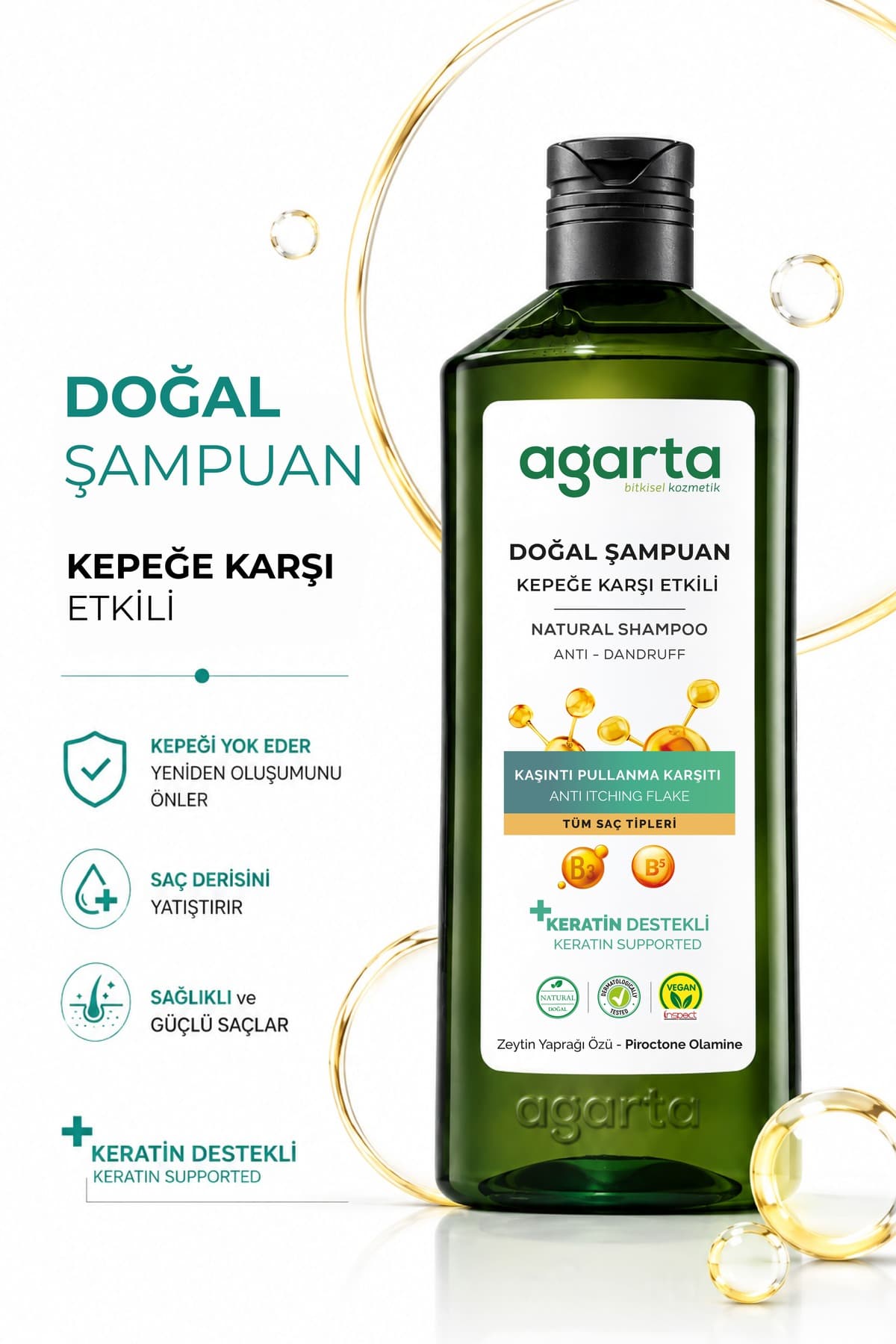 شامپو زنانه Agarta ضد شوره طبیعی 400 ml بدون نمک وگان شامپو زنانه Agarta ضد شوره طبیعی 400 ml بدون نمک وگان