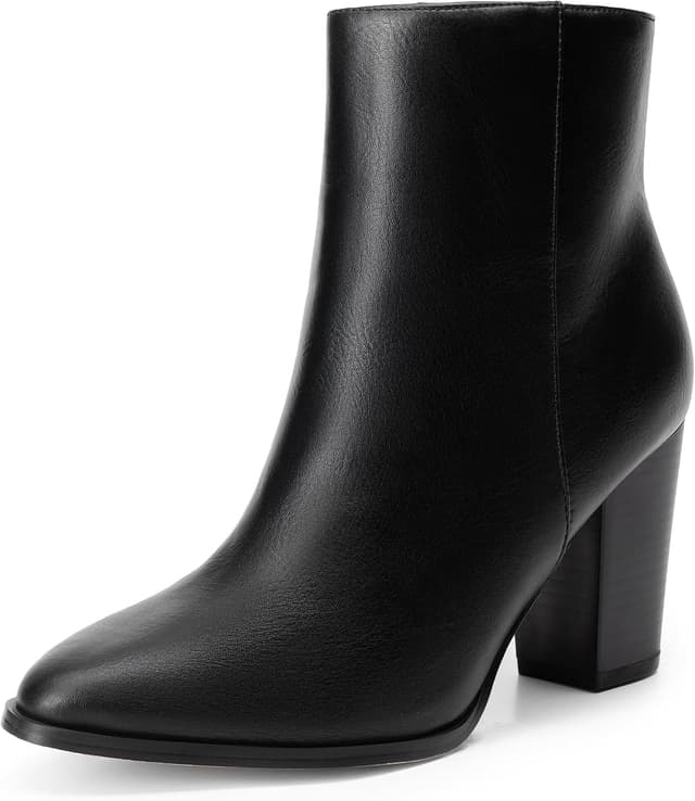 نیمبوت زنانه DREAM PAIRS پاشنهکلفت بنددار مشکی سایز 4 UK نیمبوت زنانه DREAM PAIRS پاشنهکلفت بنددار مشکی سایز 4 UK