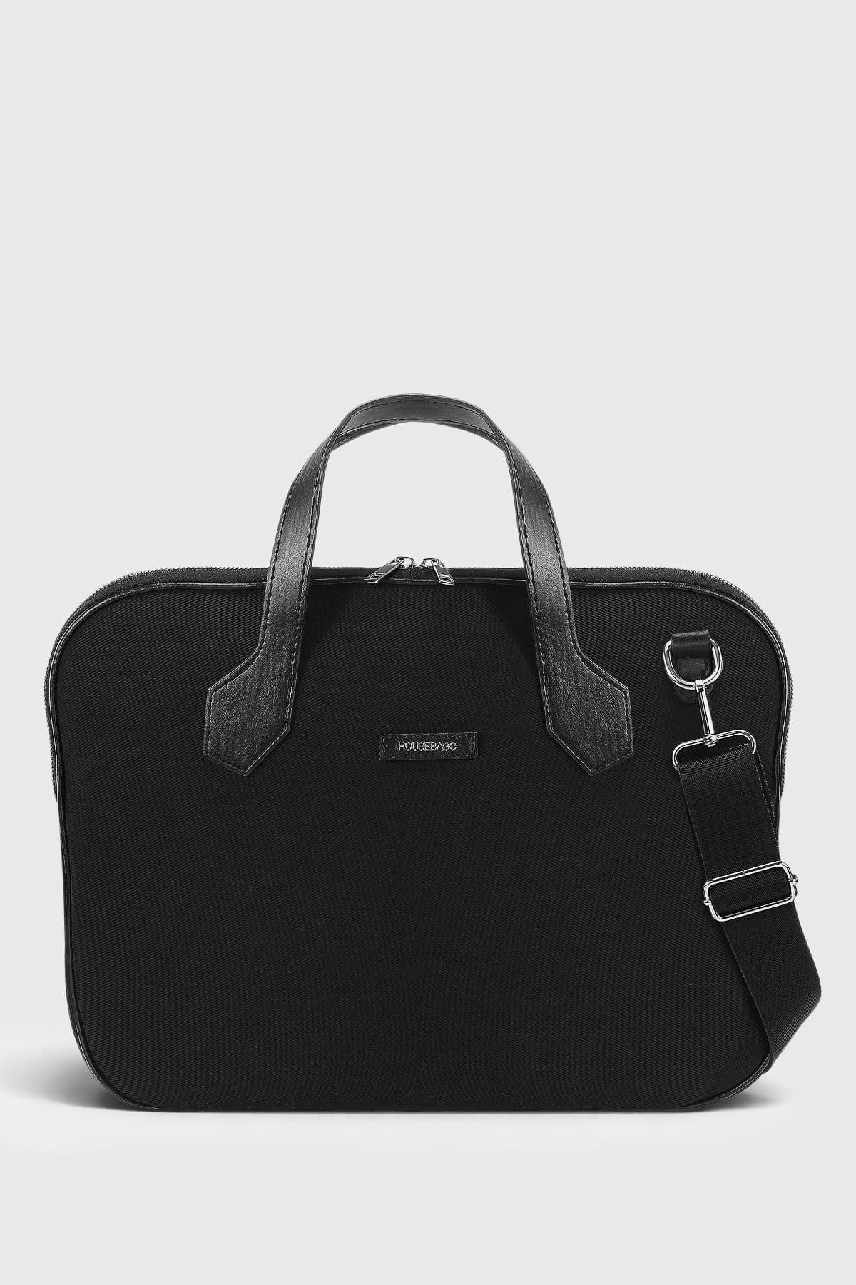 کیف لپتاپ یونیسکس Housebags کانواس مشکی ضدآب MacBook Air-Pro 13-14-15.6 اینچ کیف لپتاپ یونیسکس Housebags کانواس مشکی ضدآب MacBook Air-Pro 13-14-15.6 اینچ