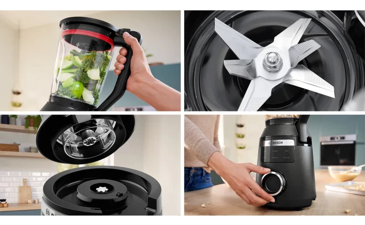 بلندر Bosch Serie 6 VitaPower 1800 W مدل MMB6654B سیاه بلندر Bosch Serie 6 VitaPower 1800 W مدل MMB6654B سیاه