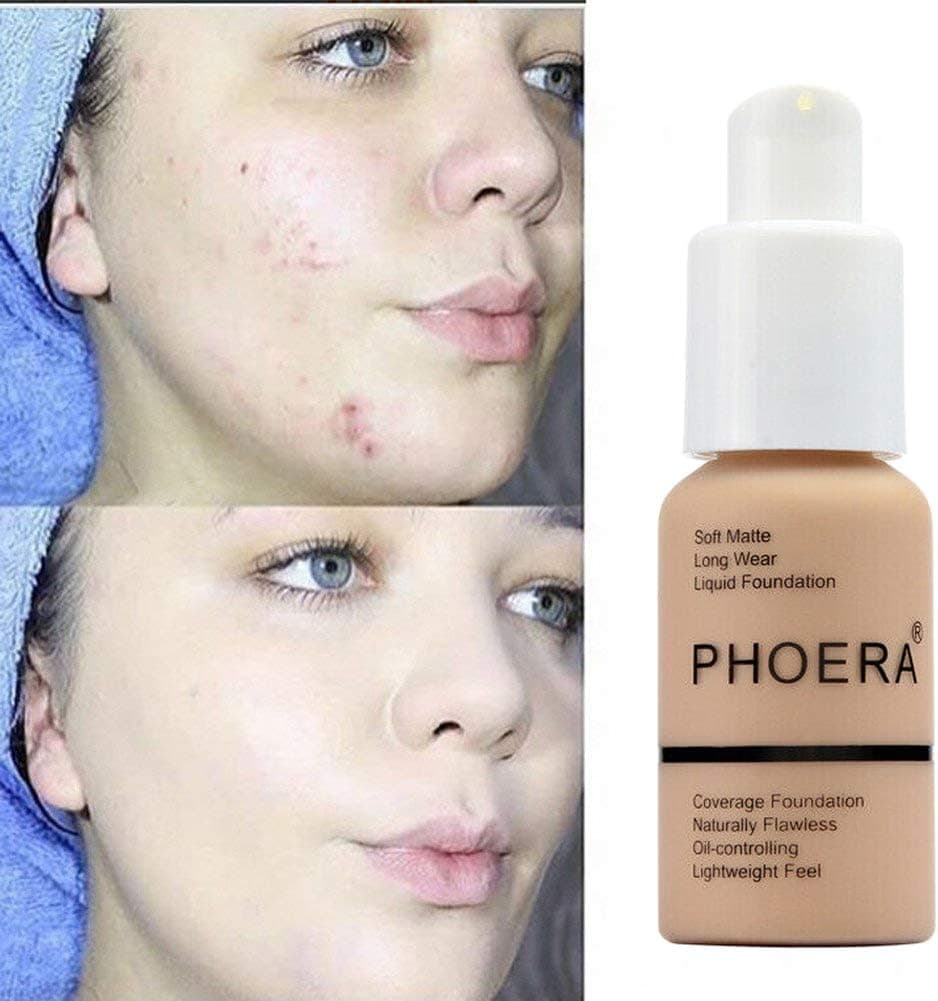 کرم پودر مایع Phoera پوشش کامل مات و کنترل چربی 30ml رنگ 104# Buff Beige کرم پودر مایع Phoera پوشش کامل مات و کنترل چربی 30ml رنگ 104# Buff Beige