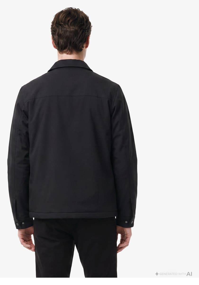 پیراهن روهمی مردانه Lacoste فیت معمولی مشکی پیراهن روهمی مردانه Lacoste فیت معمولی مشکی