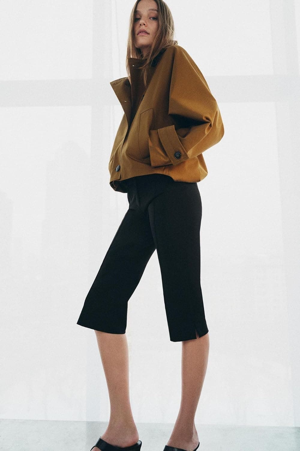 ترنچ کت مردانه Zara ضدآب کوتاه ZW Collection ترنچ کت مردانه Zara ضدآب کوتاه ZW Collection