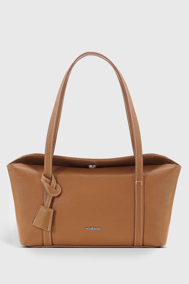 کیف دوشی زنانه Housebags بولینگ دربدار شتری مدل 270 کیف دوشی زنانه Housebags بولینگ دربدار شتری مدل 270