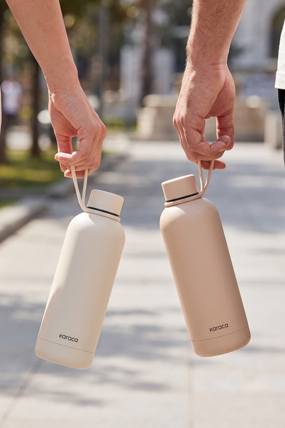 ترموس استیل ضدنشت Karaca Aly با روکش نرم 500 ml رنگ سنگی ترموس استیل ضدنشت Karaca Aly با روکش نرم 500 ml رنگ سنگی