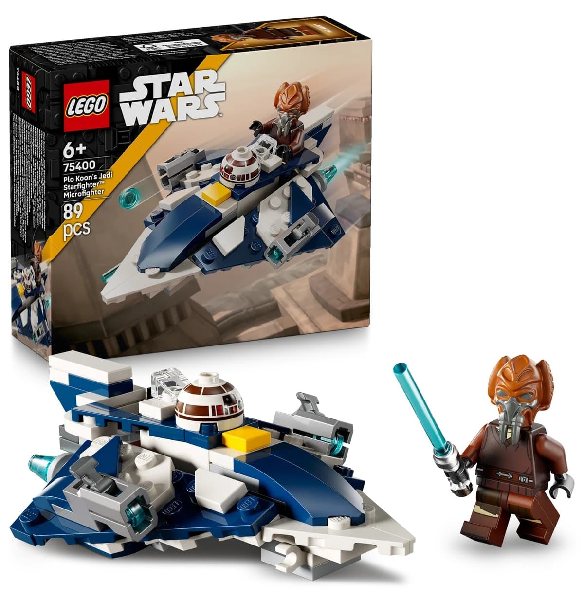 لگو Star Wars جنگنده میکرو Plo Koon's Jedi Starfighter 75400 لگو Star Wars جنگنده میکرو Plo Koon's Jedi Starfighter 75400
