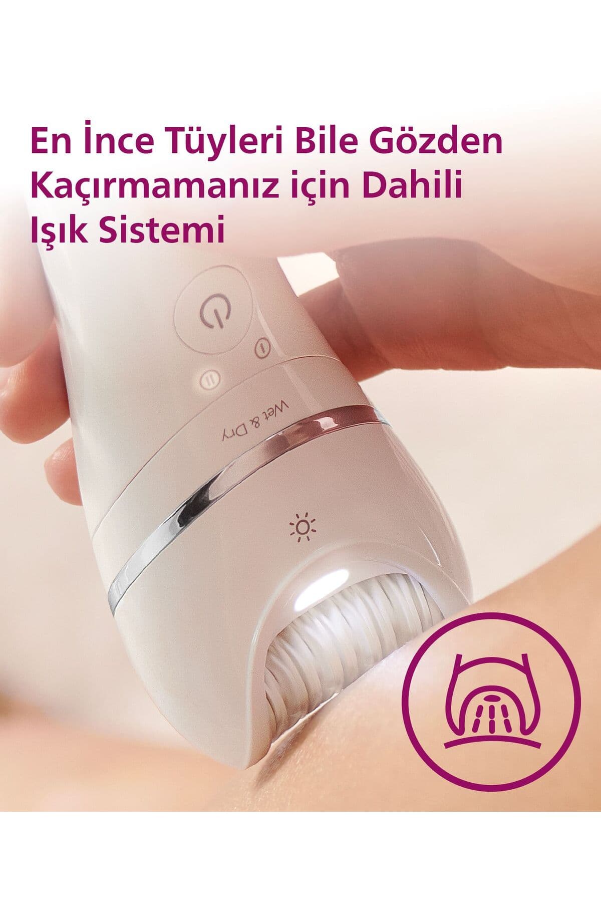 اپیلاتور Philips مناسب صورت، زیربغل، ناحیه بیکینی و پا، خشک و مرطوب، چراغدار، بیسیم مدل BRE700/05 اپیلاتور Philips مناسب صورت، زیربغل، ناحیه بیکینی و پا، خشک و مرطوب، چراغدار، بیسیم مدل BRE700/05