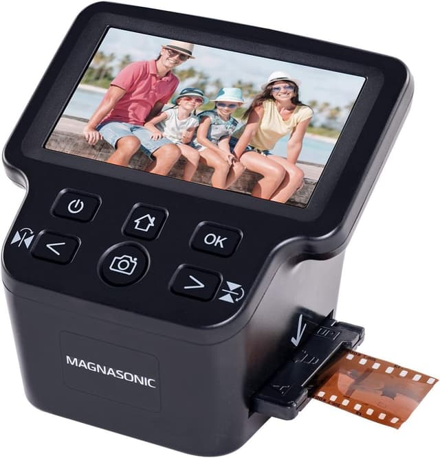 اسکنر فیلم Magnasonic همهکاره 24MP با نمایشگر 5 اینچی HDMI مدل FS71 اسکنر فیلم Magnasonic همهکاره 24MP با نمایشگر 5 اینچی HDMI مدل FS71