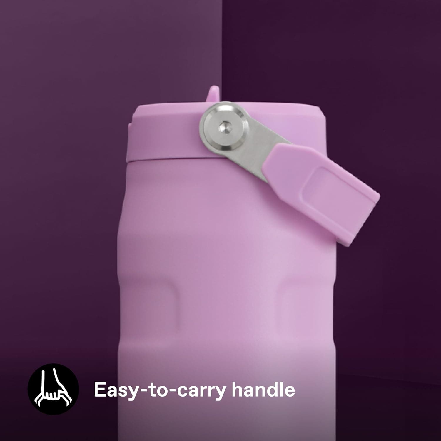 بطری آب عایق Stanley با نی Flip Straw 2.0 مدل IceFlow Aerolight، 0.7 Litre، یاسی، استیل ضدزنگ بطری آب عایق Stanley با نی Flip Straw 2.0 مدل IceFlow Aerolight، 0.7 Litre، یاسی، استیل ضدزنگ